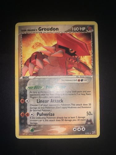 Carta pokémon groudon ex - pokémon,