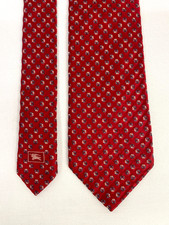 Cravatta seta Burberry rossa