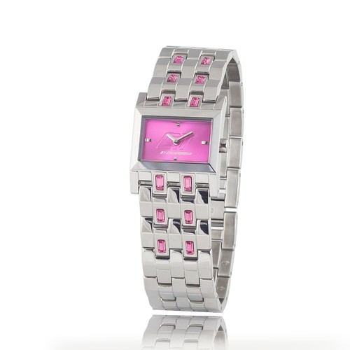 Chronotech silver steel watch - silver,
