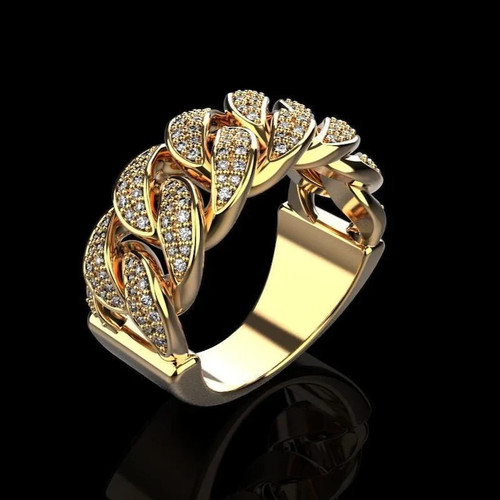 Anello fascia catena cubana - anello,