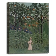 Rousseau donna cammina in