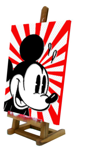 Quadro pop art - topolino, mickey