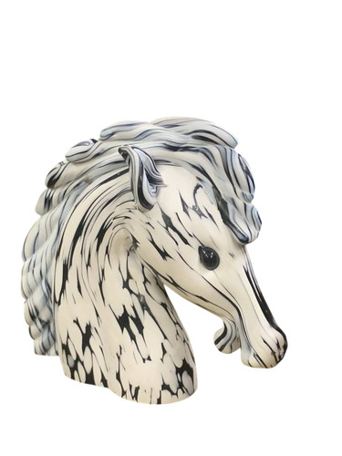 Scultura testa cavallo - , di