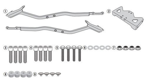 Kit staffe portapacchi - ,, givi