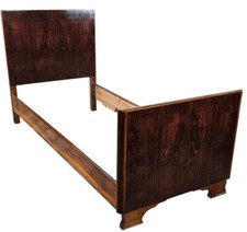 Letto Art Decò in radica di