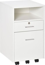 Cassettiera da Ufficio Scrivania Porta Stampante Bianco Icon Space 030WTek924