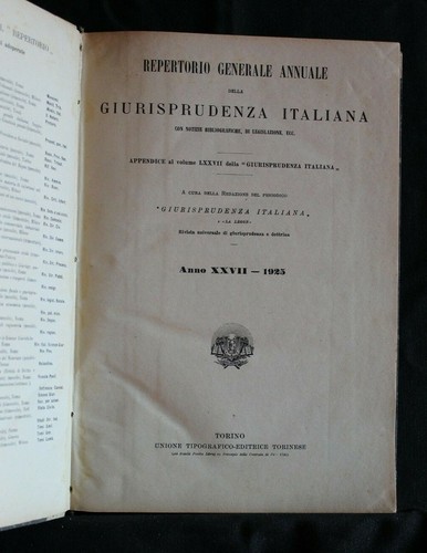 Giurisprudenza italiana - giurisprudenza,