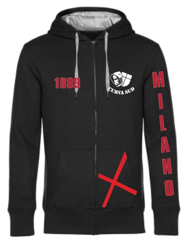Felpa zip cappuccio - felpa,