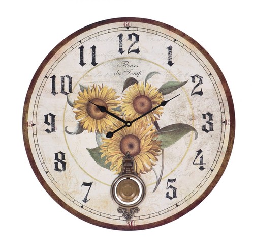 Orologio muro tondo pendolo