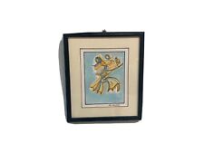 Quadro acquerello su carta Mastroianni Umberto (1910-1998) opera arte 