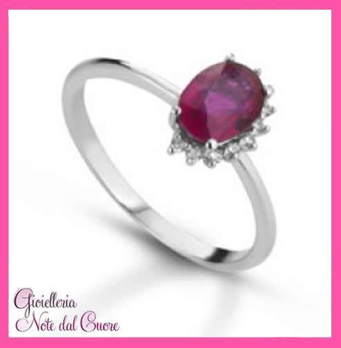 Anello oro bianco 18k - anello,