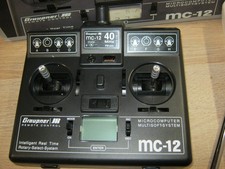 Trasmettitore Graupner MC 12 in banda 40 Mhz FM SSS con scatola batteria