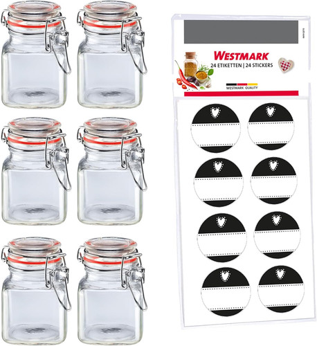 Set barattoli con - con, chiusura