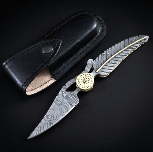 Coltello piuma acciaio - piuma, in