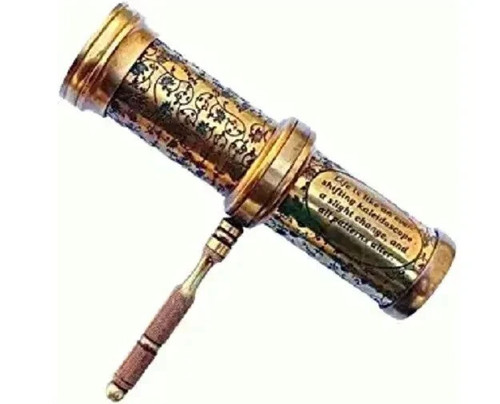 Antico caleidoscopio ottone - caleidoscopio,