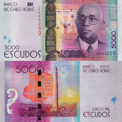 Cape verde 5000 - cape, escudos,