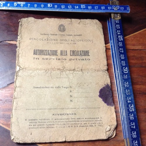 Libretto circolazione - libretto,