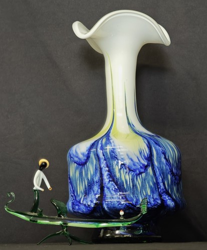 Grande vaso vetro murano - vaso,
