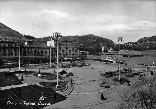 Cartolina como piazza cavour - cartolina,