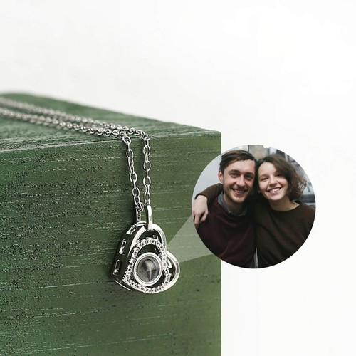 Collana proiezione foto - foto, cuore