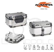 KAPPA VALIGIA ALLUMINIO KFR580A + PIASTRA + SCHIENALE BMW  R 1200 GS 2017