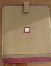 ipad custodia thun in pelle marrone viola  21.5 cm x25