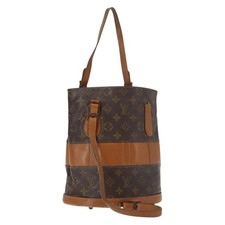 Borsa a tracolla Louis Vuitton Monogram Bucket PM limitata USA M42238 LV originale bs29875