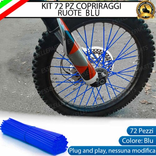 Kit copriraggi ruote moto - copriraggi, blu