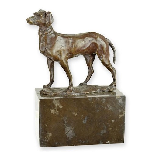 Bronze skulptur figurine cane - bronze,
