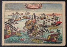 CP24-Cartolina Postale 1942, battaglia navale, navi antiche a remi