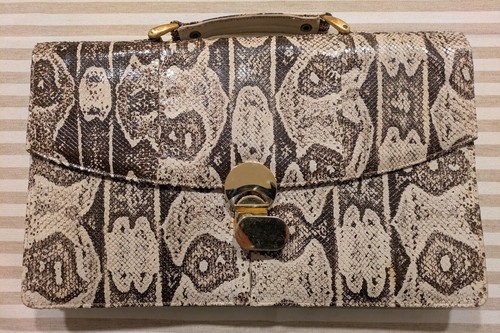 Borsa pelle pitone - pelle,