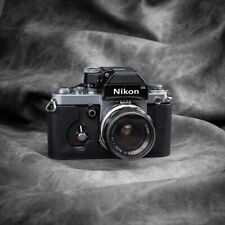 Custodia mezza fotocamera in vera pelle fatta a mano per Nikon F2 F2A F2AS F2S nera
