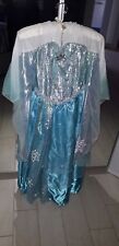 Costume di Elsa Frozen Disney originale con parrucca originale
