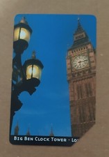   Scheda telefonica usata Architettura del tempo Big Ben Clock Tower - Londra 
