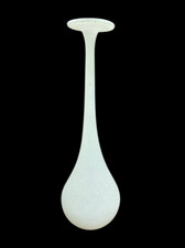 Vaso in vetro di Murano bianco