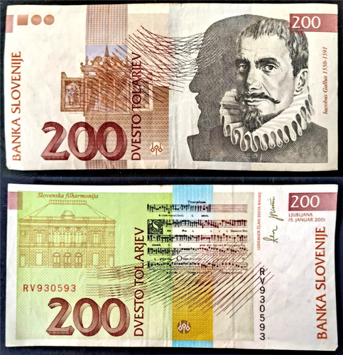 Slovenia banconota da 200 - slovenia,