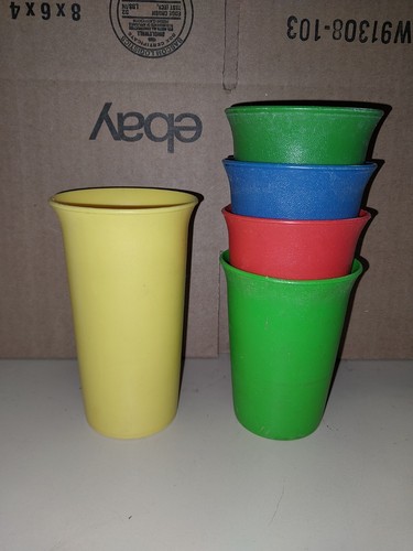 Tupperware cups primary - tupperware,