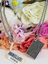Collana Morellato Uomo Piastrina Con Cristalli