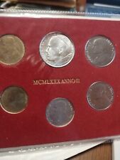 VATICANO ANNO  1980- RARA SERIE DIVISIONALE MONETE CON  500 LIRE ARGENTO -FDC