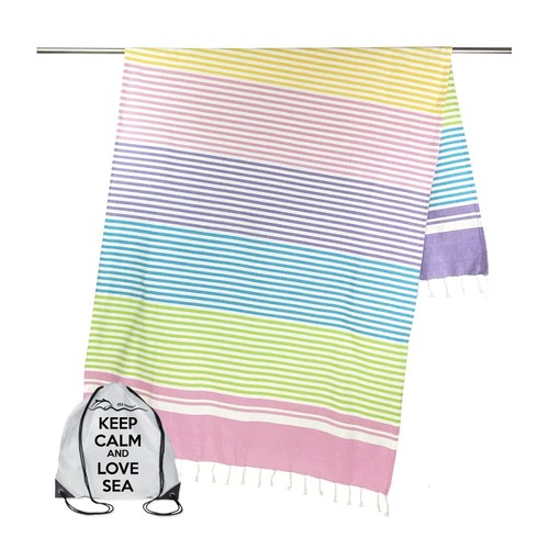 Telo mare fouta righe - righe, colorate