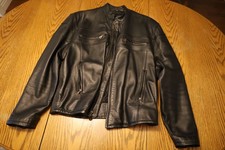 Giacca moto uomo nera - taglia