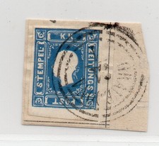 Lombardo Veneto 1858  Francobolli per Giornali - 1,05s. azzurro tipo I GRAVEDONA