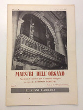Maestri dell'organo fascicoli musicali musica servizio liturgico 1969 partiture