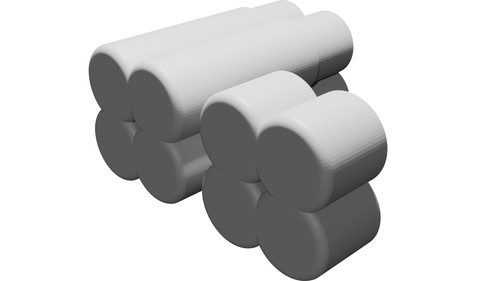 Porta batterie per celle - batterie, 4x