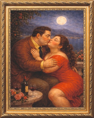 Bacio omaggio botero - omaggio,