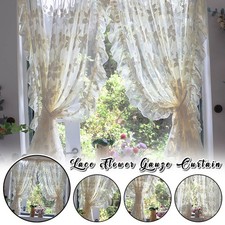 1PZ Tenda Fiori Pizzo Rosa