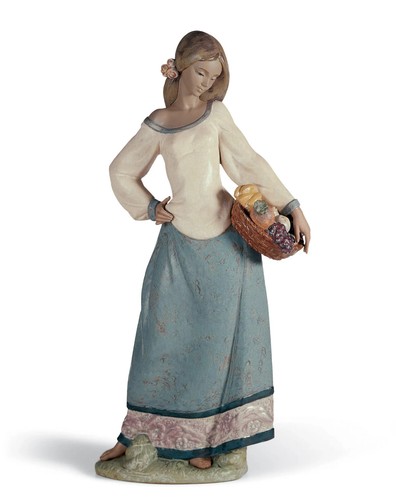 Lladro donna venditrice - donna, "venditrice