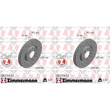 2x ZIMMERMANN Sport Dischi