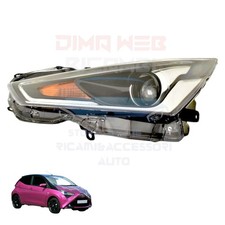FARO ANTERIORE FANALE SX PER TOYOTA AYGO DAL 2018 AL 2021 A LED H1R2-P21W NUOVO