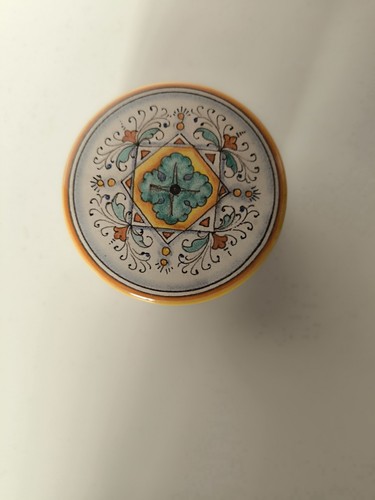 Scatolina ceramica maiolica